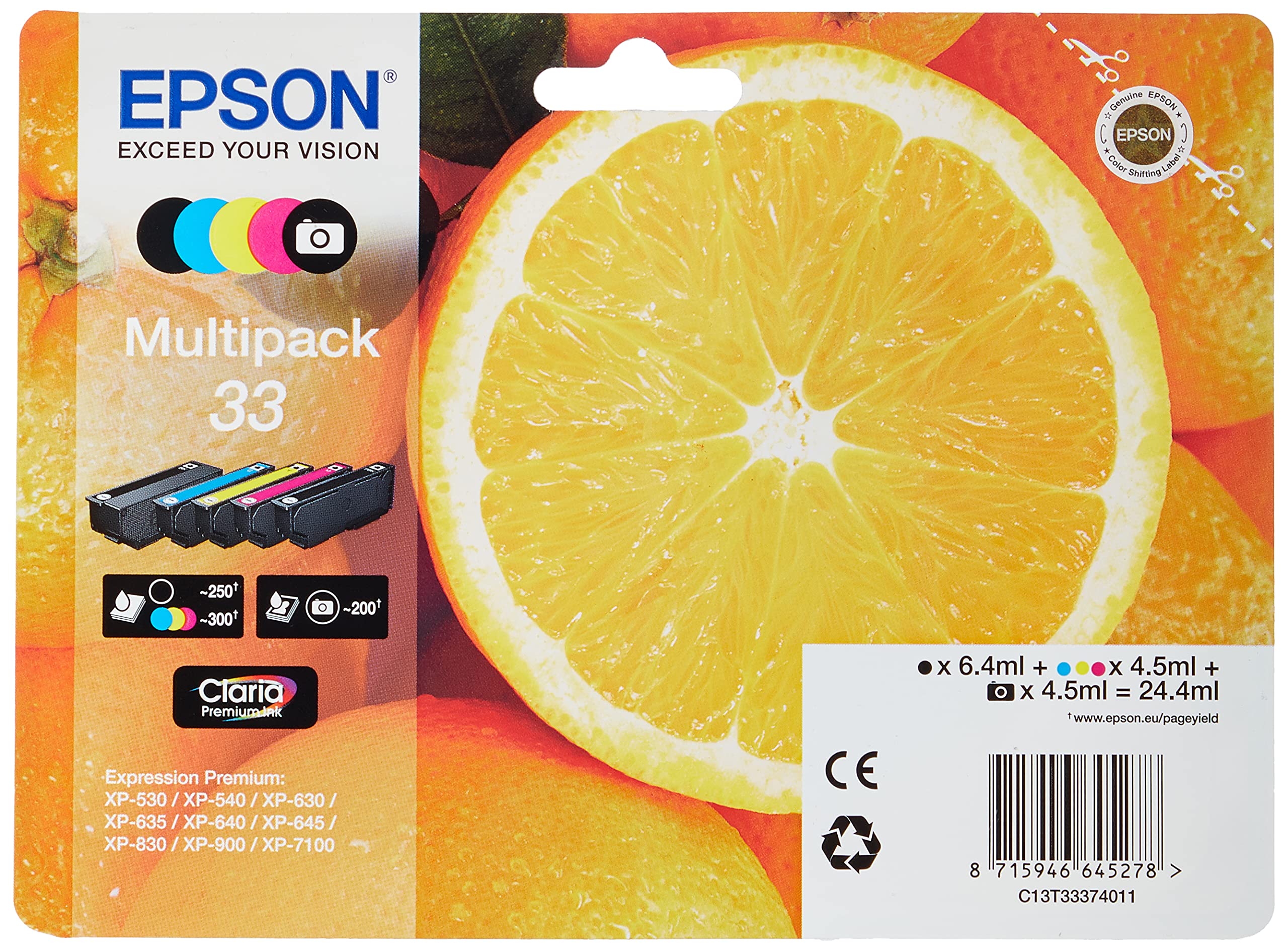 Multipack Epson t333740 5 colori n.33