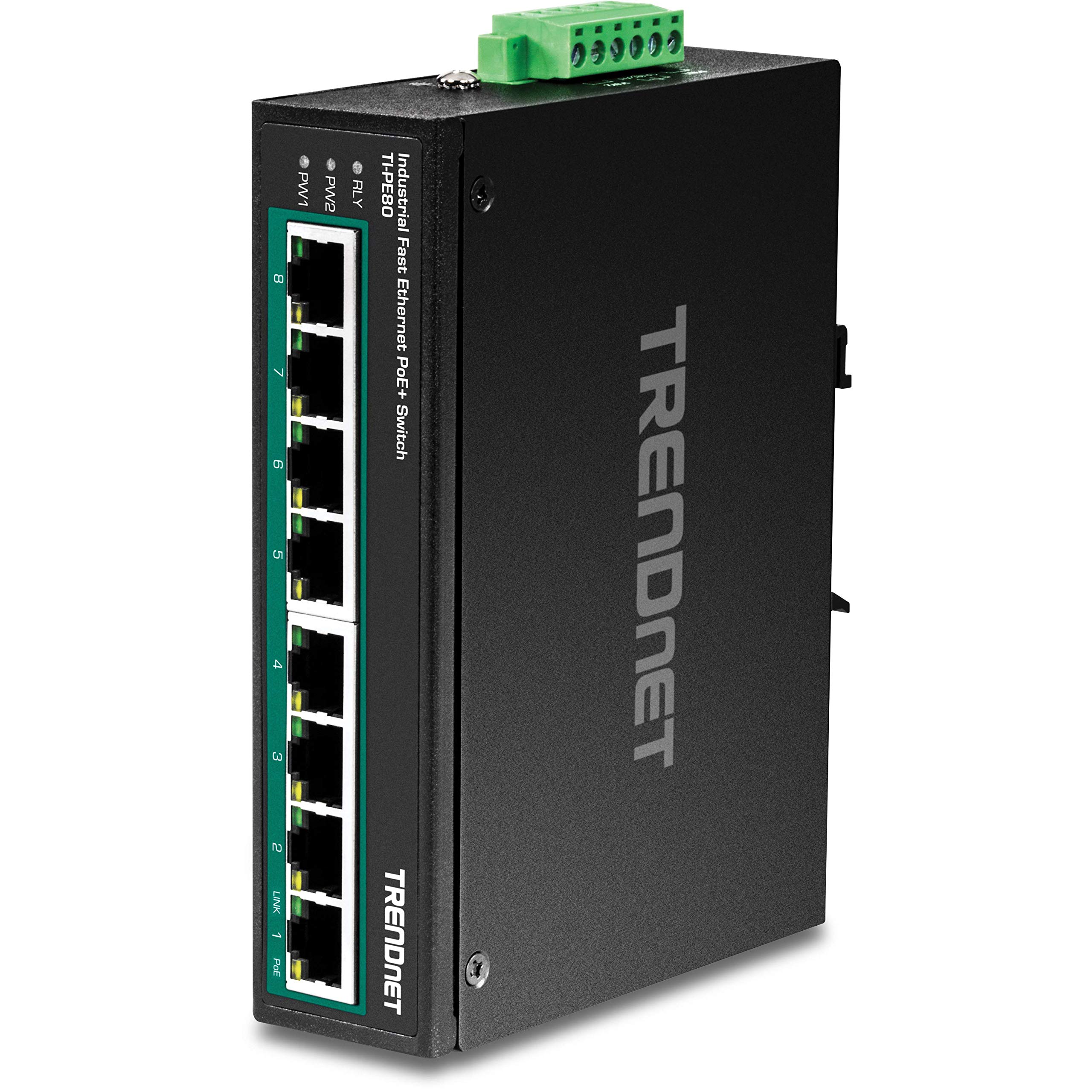 8-PORT IND.FAST ETH POE+ SWITCH