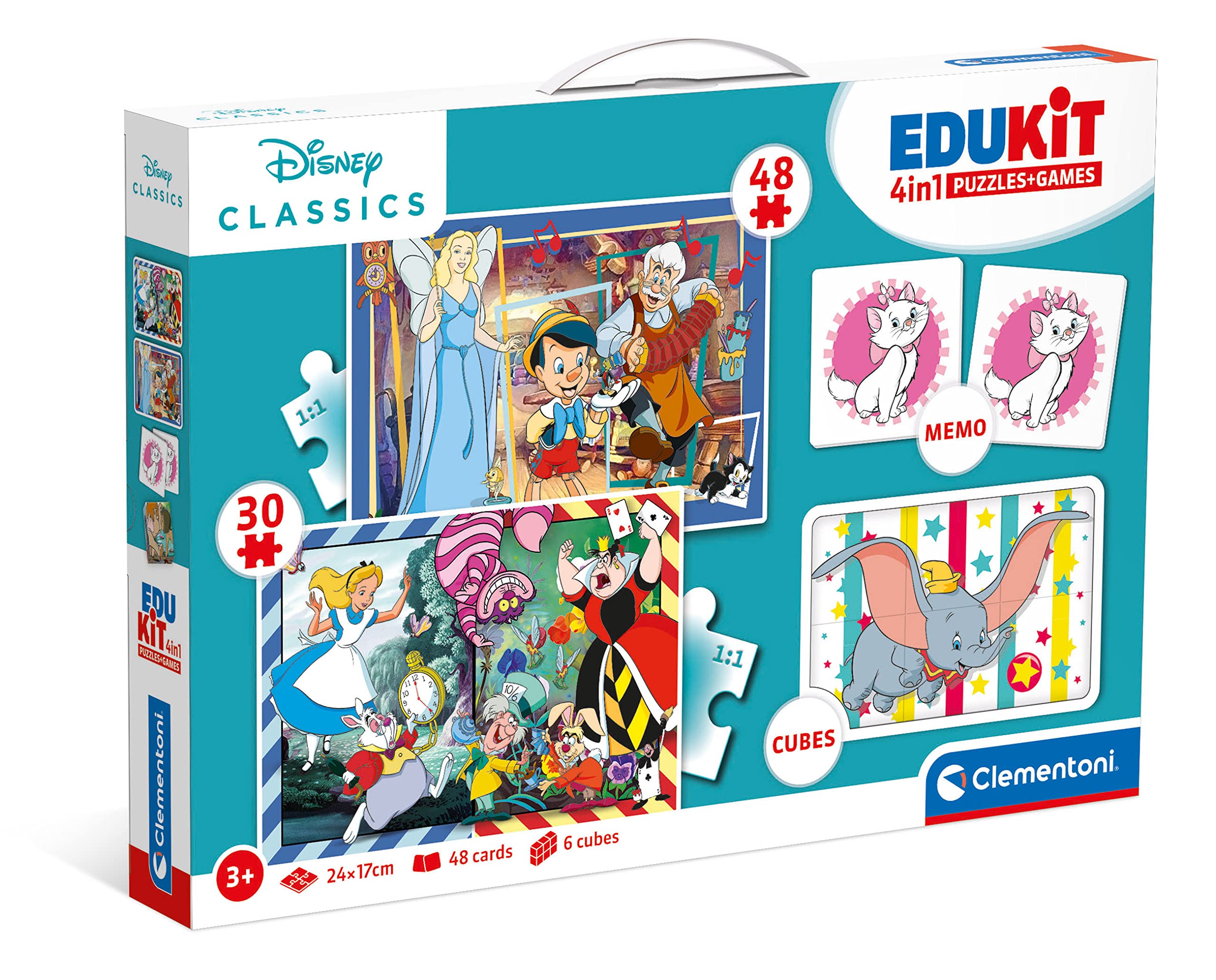 Disegni facili per bambini con Edukit 4 in 1 di Diseny Classis. Un set di matite e colori che include disegni vari, adatti a diverse età. 8005125182909 | initpc.it