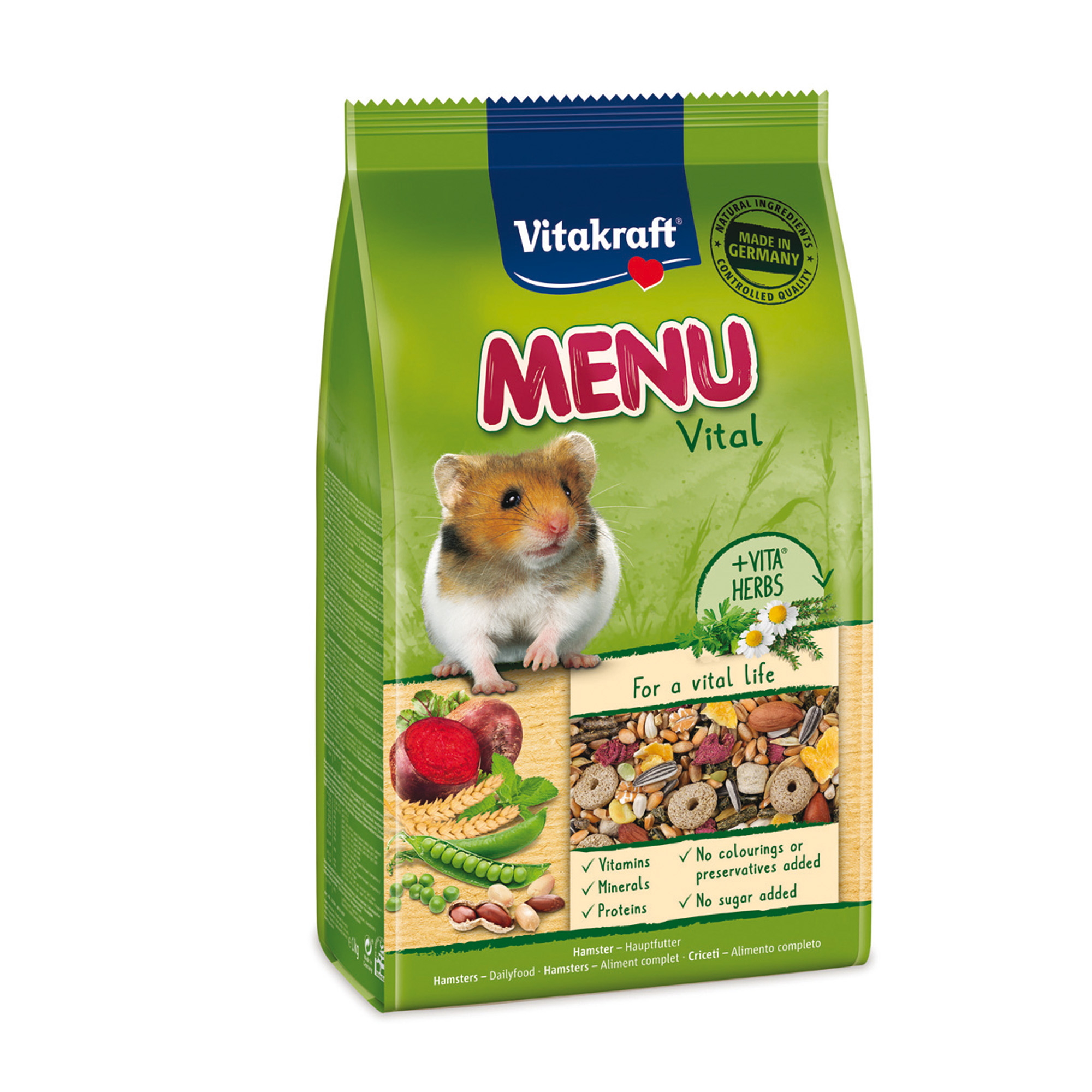 Vitakraft menu` alimento per criceti naturale da un kg 4008239655967