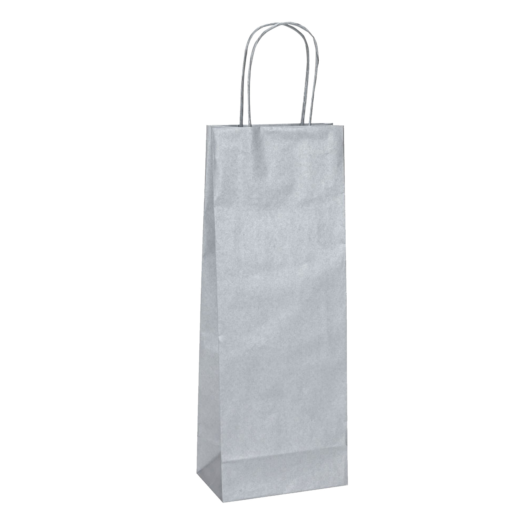 Shopper biokraft portabottiglie carta riciclata argento mainetti bags 8029307087042