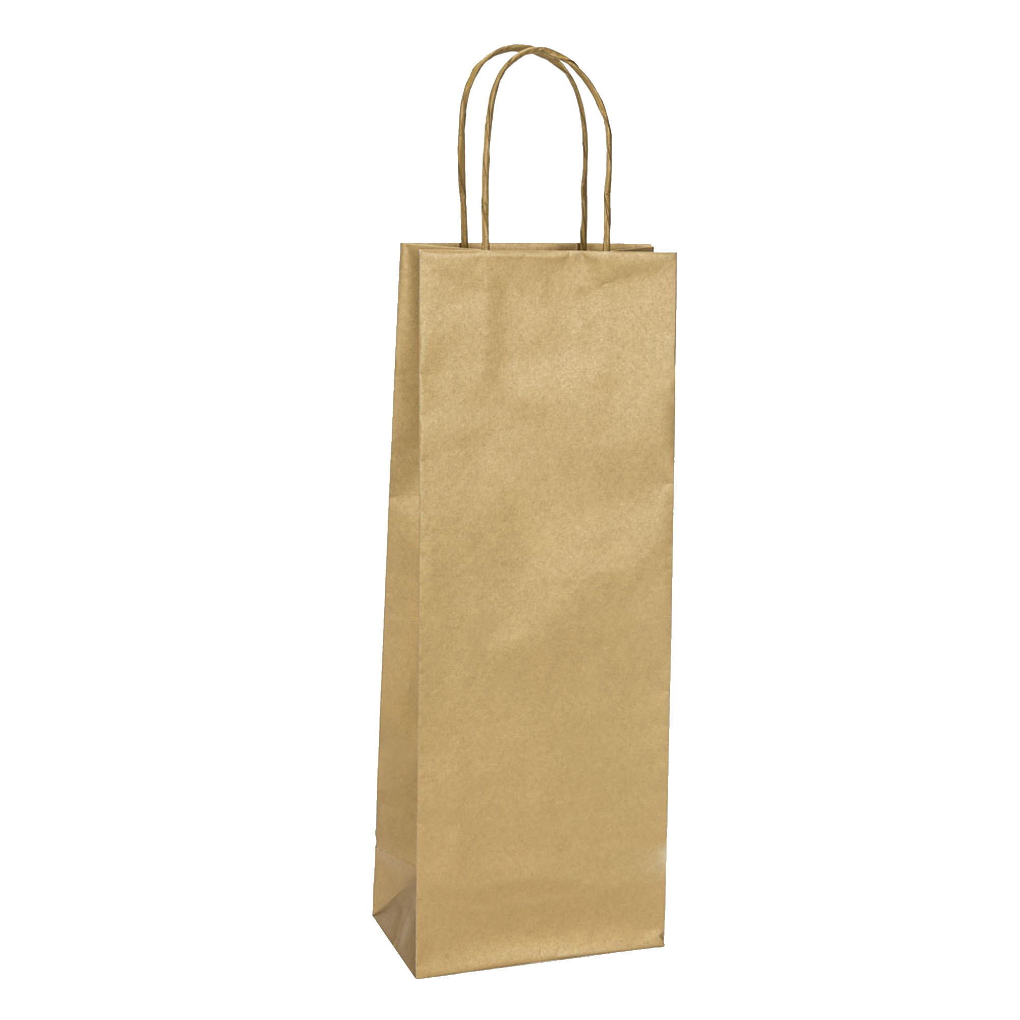 Shoppers portabottiglie biokraft oro 14x9x38cm mainetti bags 8029307087035