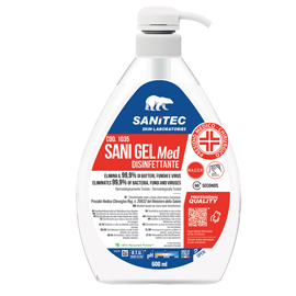 Sani gel med igienizzante mani alcolico 600ml per antisepsi cutanea 18054633830823
