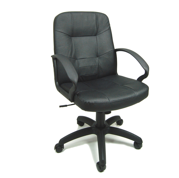 Poltrona ufficio auriga d, similpelle nera, oscillante con ruote. 8059513460414