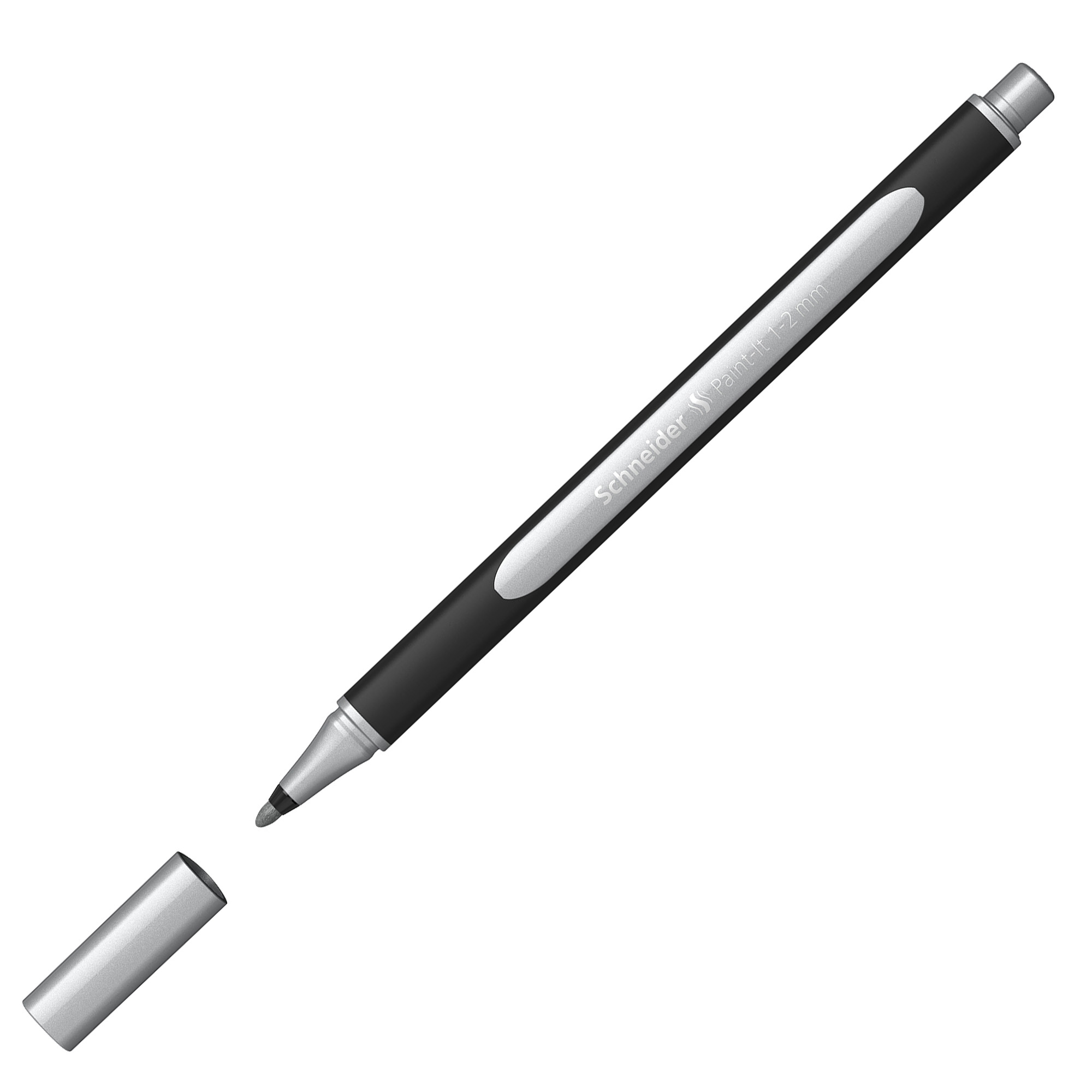 Pennarello Metallic Liner 020 - punta 1,2 mm - argento - Schneider