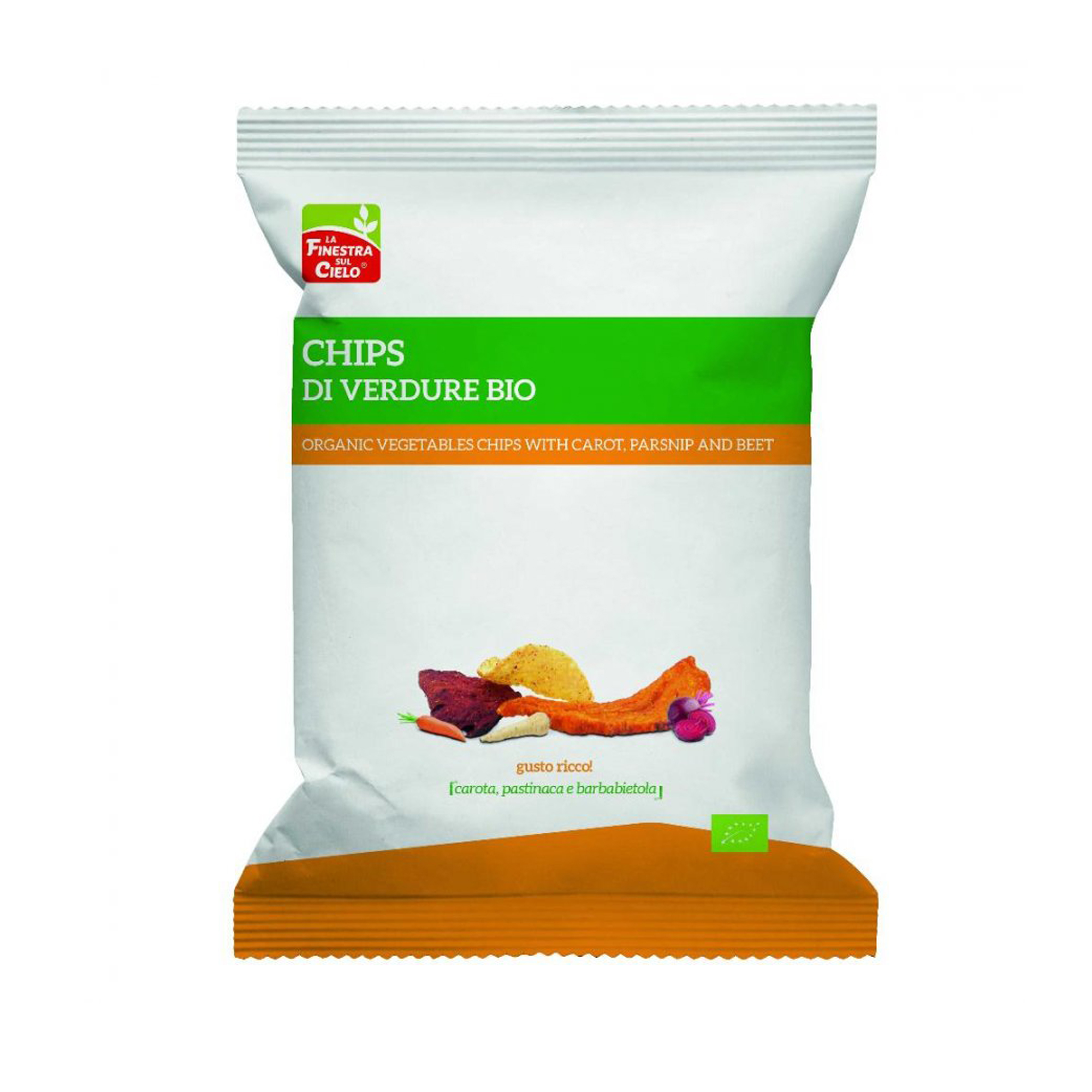 Chips di verdure vivibio 75 grammi senza marchio specificato. 18017977042390