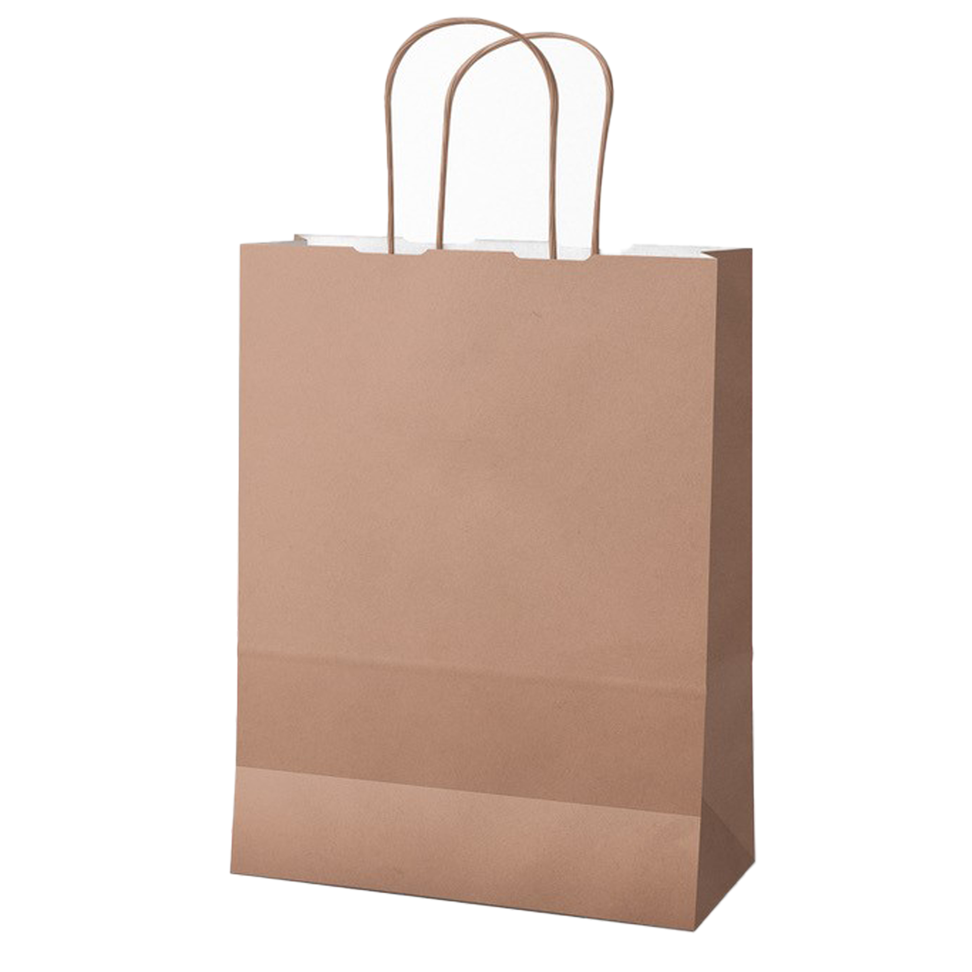Shopper Twisted - carta kraft - 18 x 8 x 24 cm - rosa antico - Mainetti Bags - conf. 25 pezzi