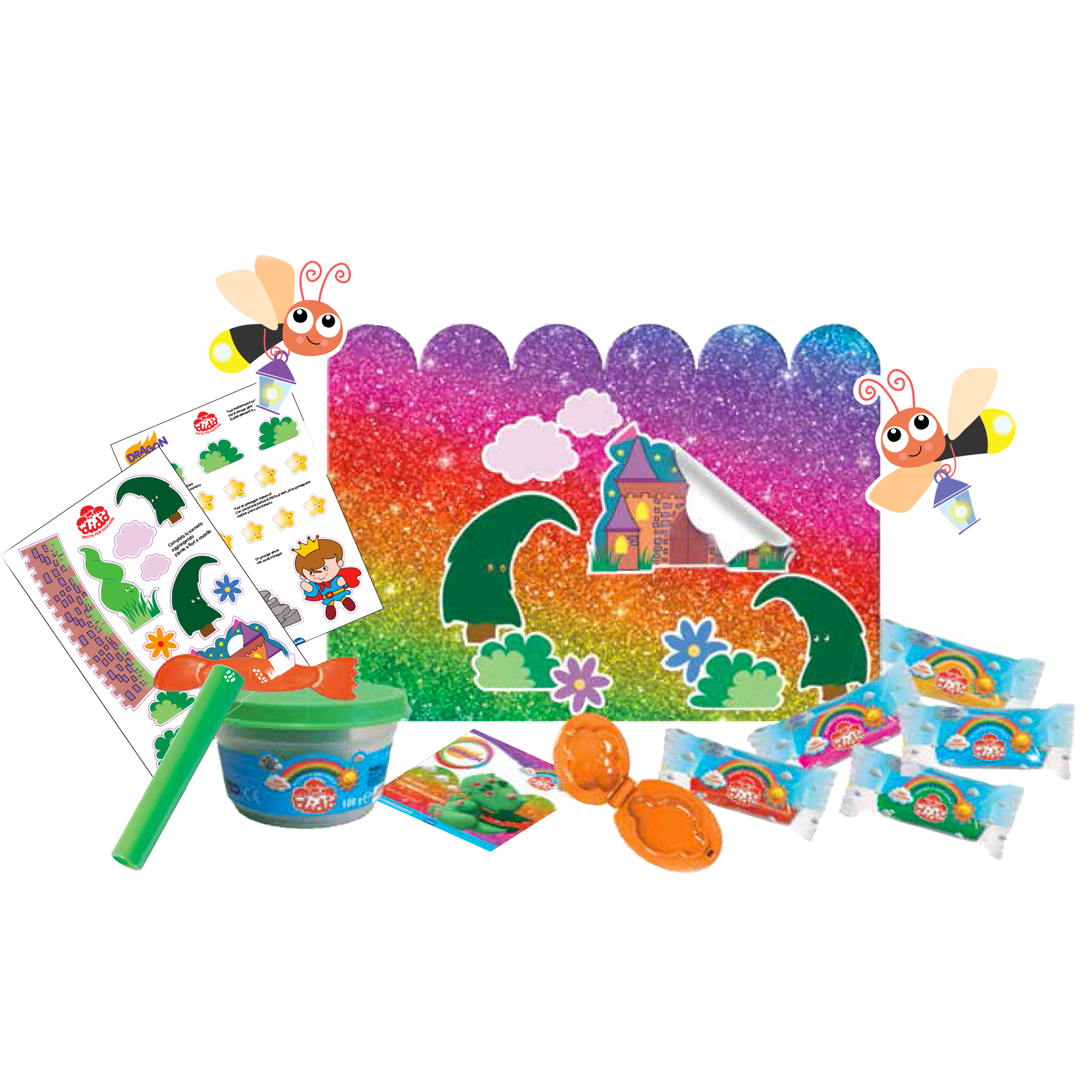 Set giocacrea fantamici dragon con accessori vari dido` didattico 8000144008681