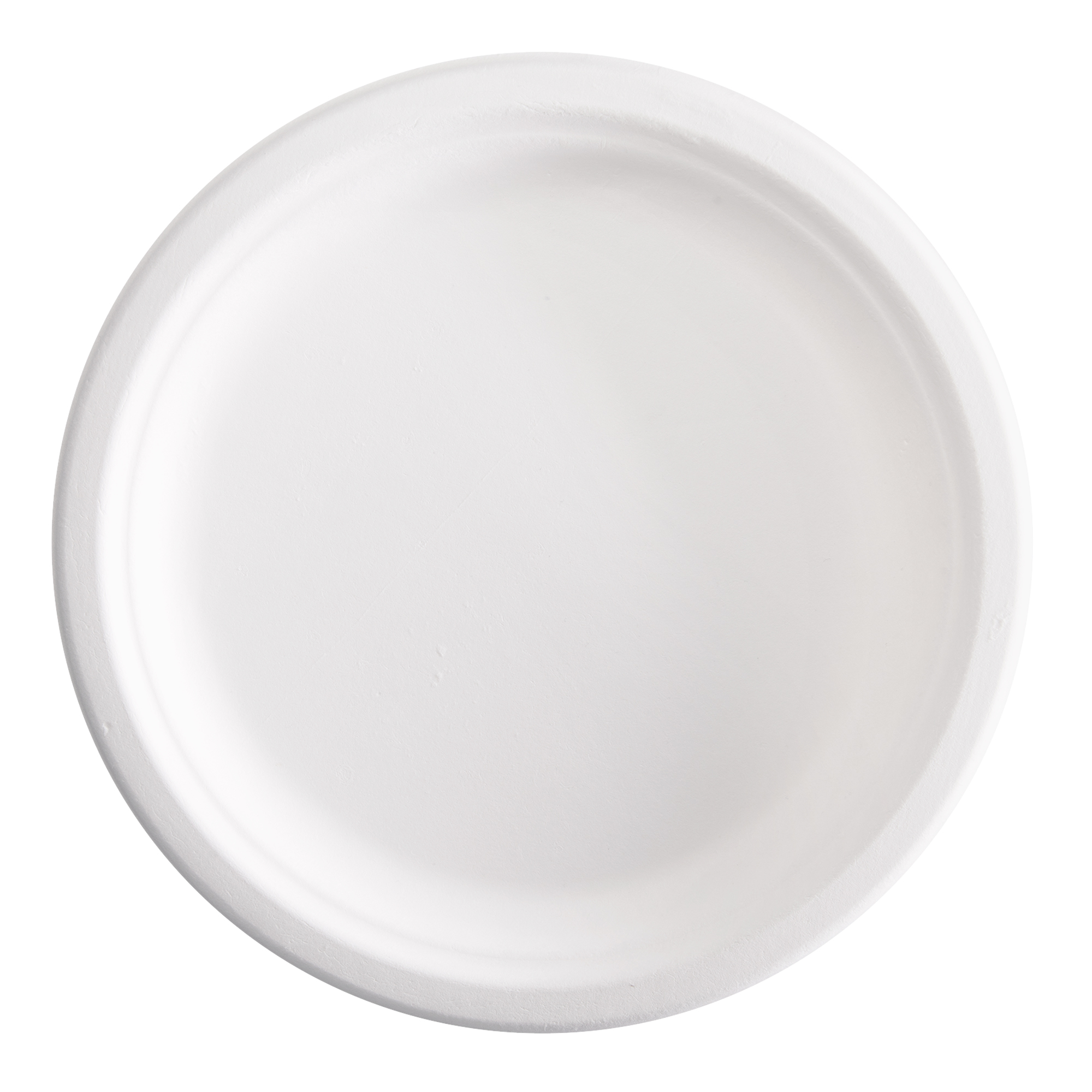 Piatto tondo in fibra di canna da zucchero diametro 23 cm. 8055715783108