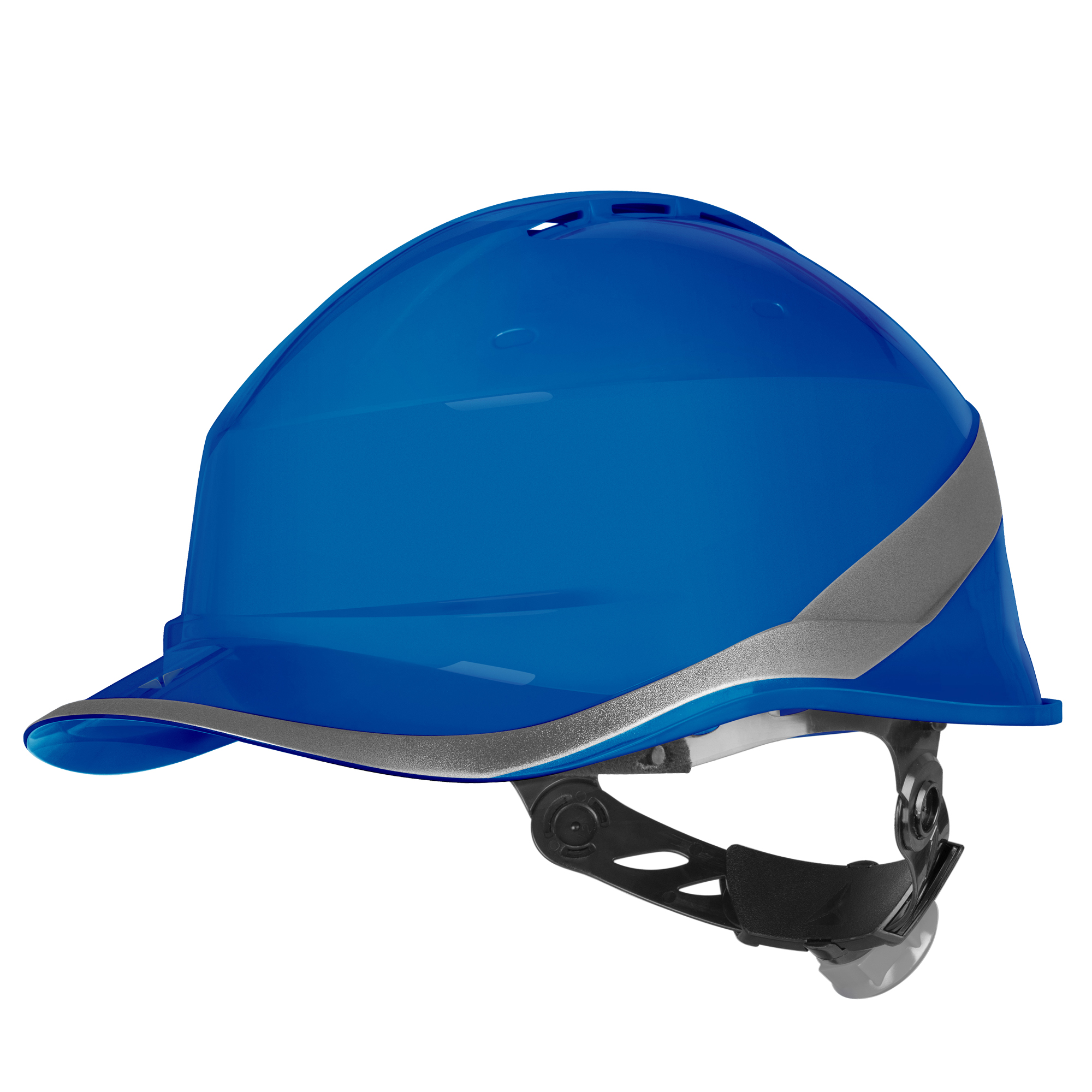 Elmetto da cantiere diamond vi wind blu deltaplus ventilato in abs 3295249256241