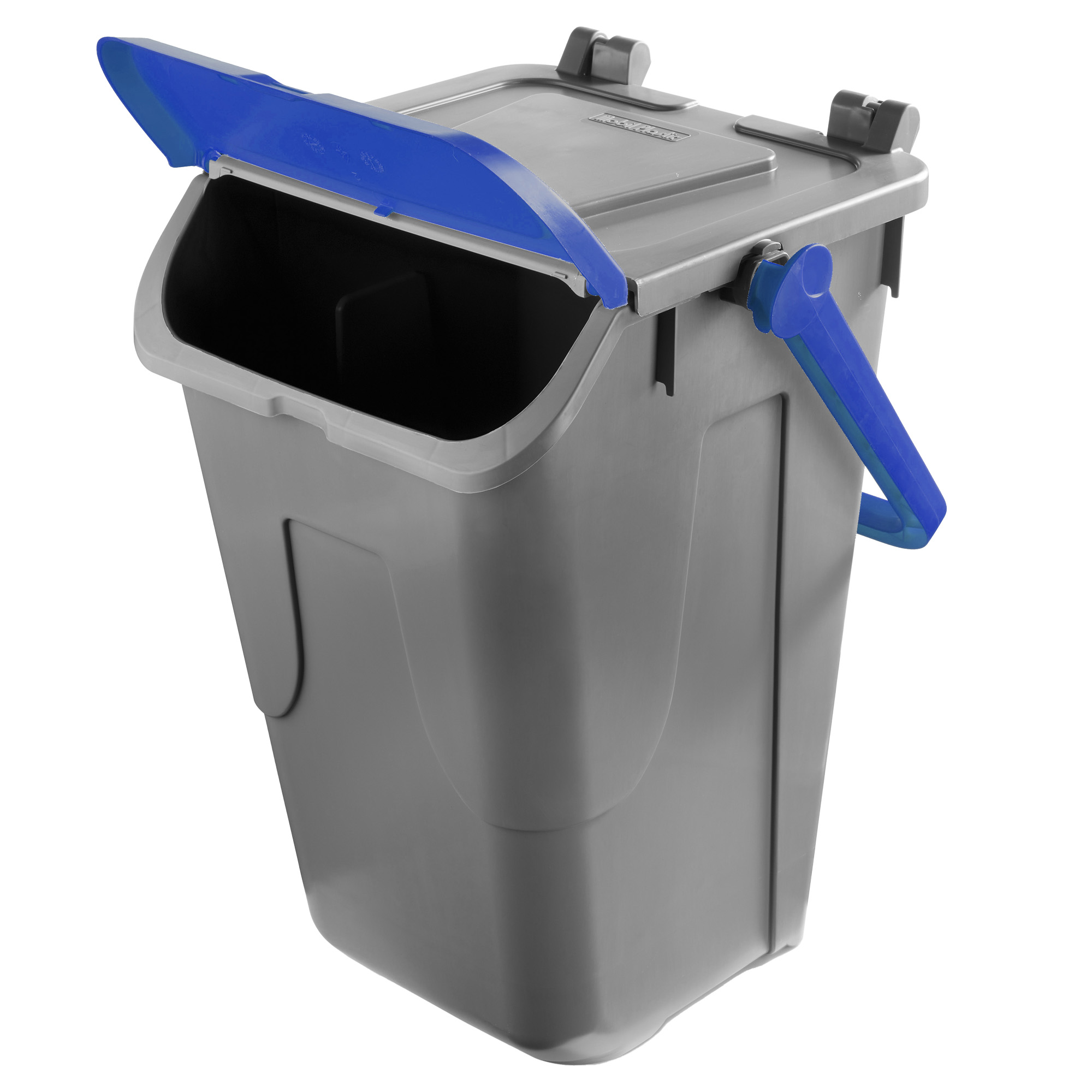 Contenitore portarifiuti ecology 35l grigio/blu con sportello 8004331113509