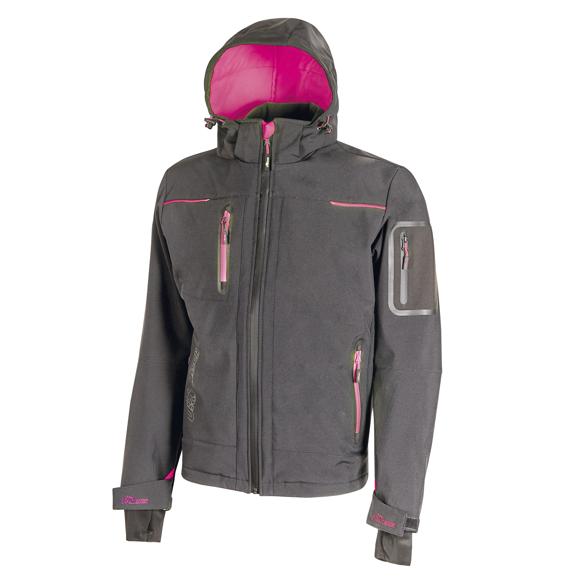 Giacca softshell donna space lady grigio tag m u-power 8033546443927