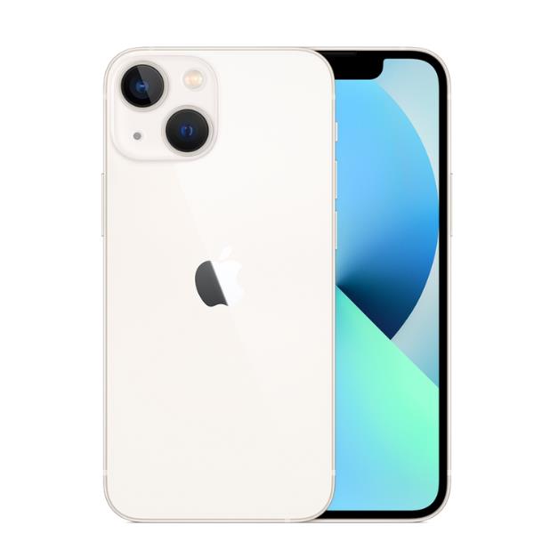 Dispositivo mobile Apple iPhone 13 Mini con schermo da 5,4 pollici e 64 GB di memoria interna in colore Starlight. 0194252692592 | initpc.it