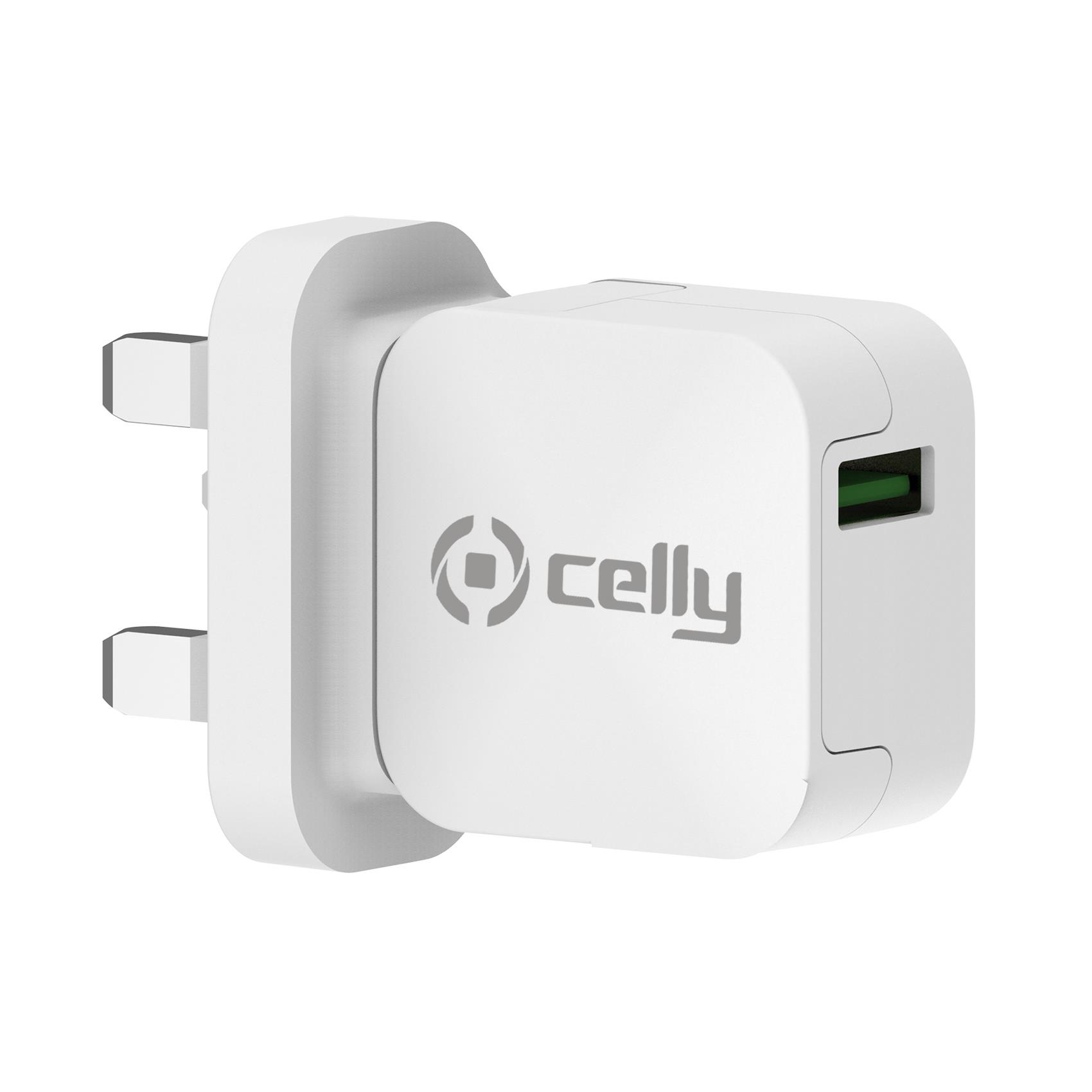 UK Turbo Wall Charger da 2,4A/12W della marca Celly 8021735192305 | initpc.it