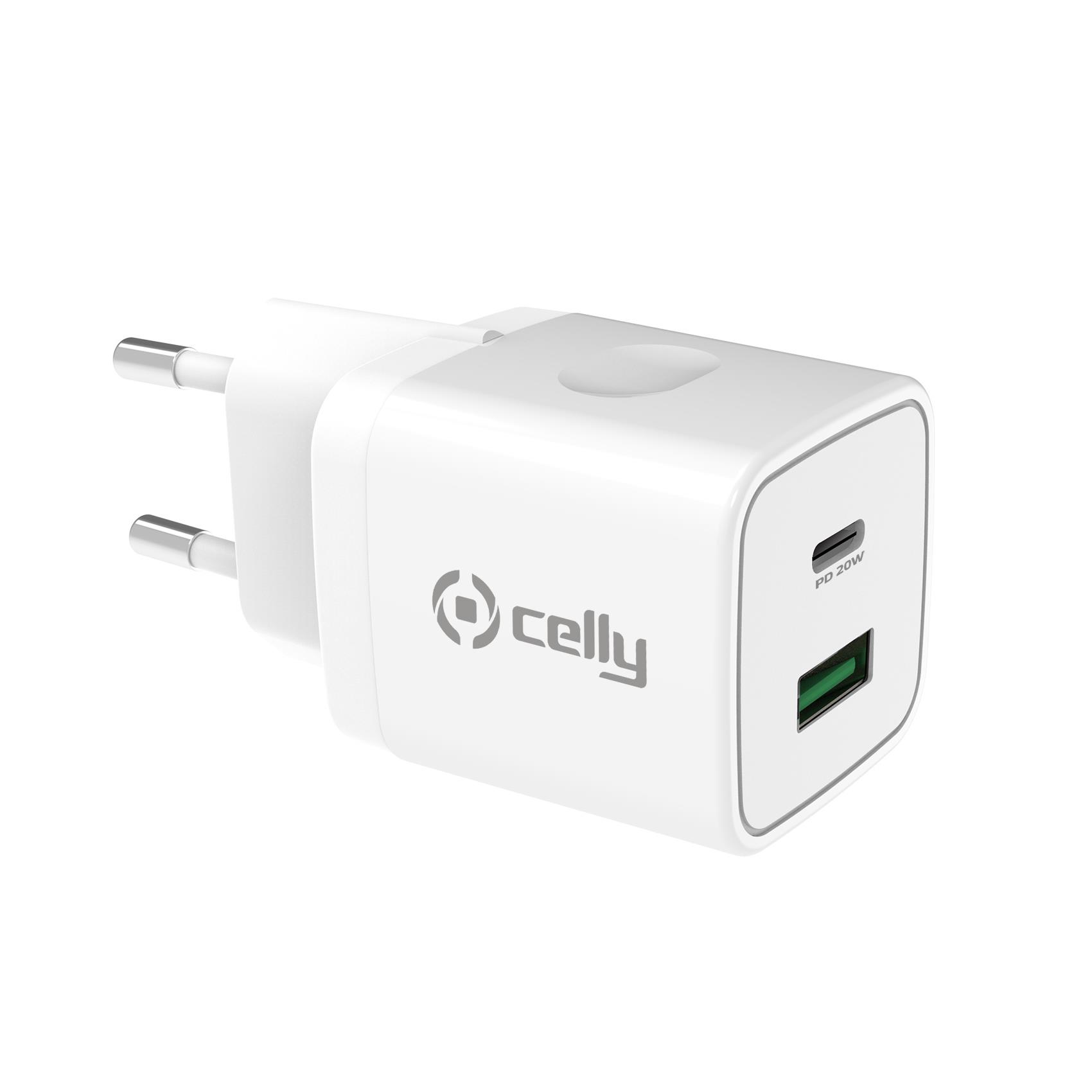 TRAVEL CHARGER USB/USB-C 20W WH