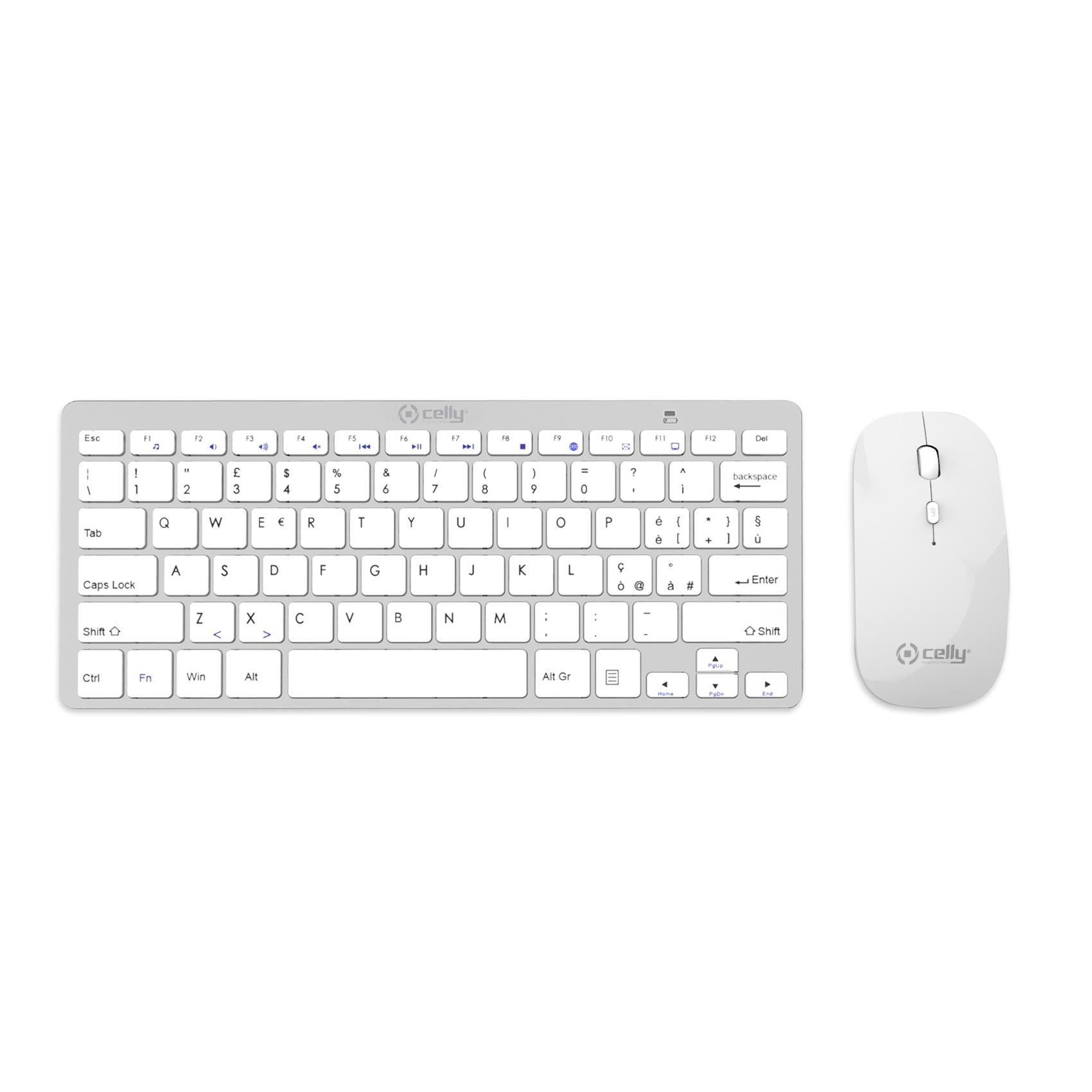 SW KEYBOARD+MOUSE BT DONGLE SILVER