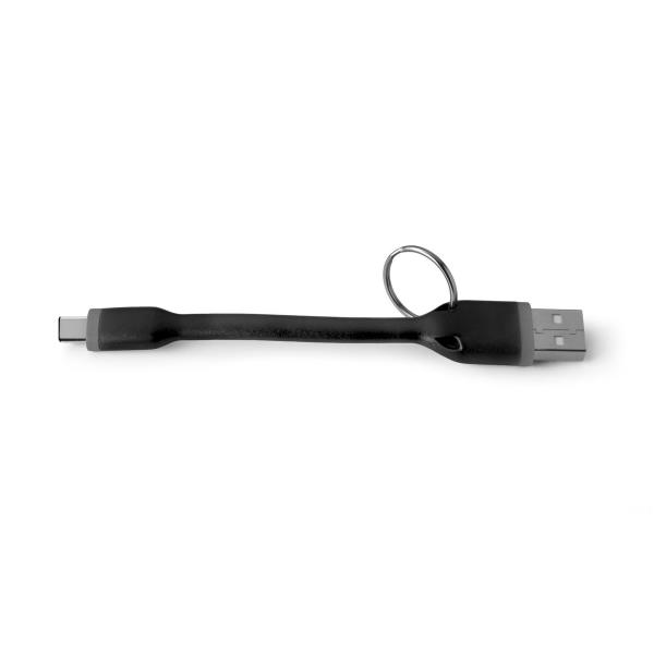 USB-A TO USB-C 15W CABLE 12CM BLACK