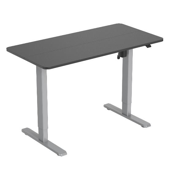 Elettrodomestico per scrivania sit-stand, struttura in acciaio con movimento elettrico, progettata per aiutare a mantenere una postura corretta durante il lavoro, prodotto Conceptronic. 4015867227190 | initpc.it