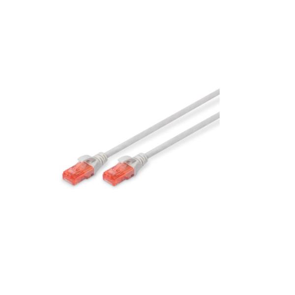 PATCH DI RACCOMANDAZIONE IN CAVO CAT.6 PVC CCA, 3 METRI, GRIGIO, MARCHIO Digitus by Assmann 4016032371984 | initpc.it