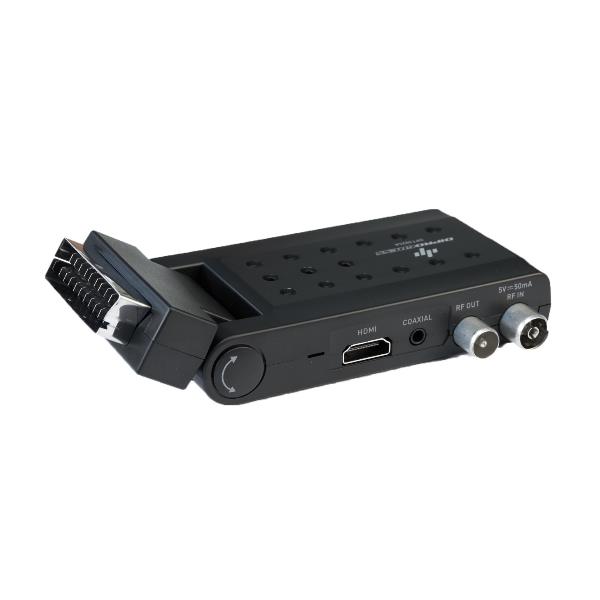 Decoder T2 Stealth Scart da 2TLC, marca DiProgress, dispositivo per la decodifica e la trasmissione di segnali video su cavo scart. 8032539196741 | initpc.it