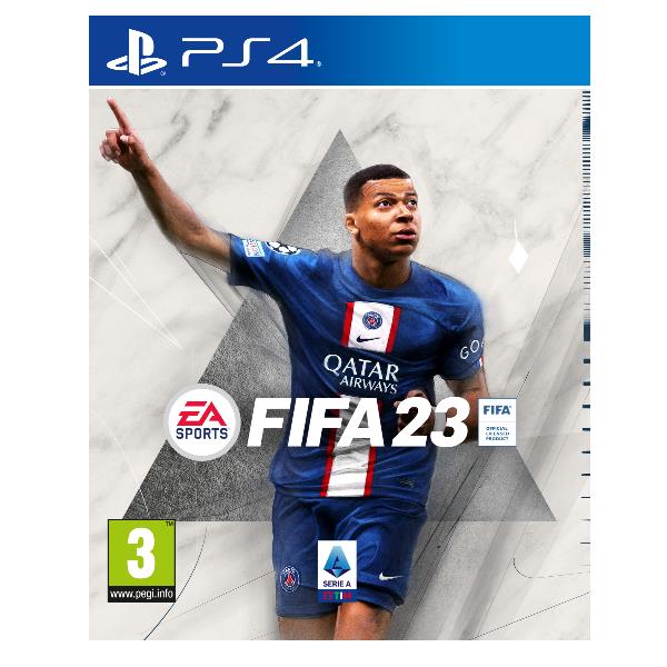 FIFA 23 per PlayStation 4 - Conosci i tuoi eroi dei campionati di calcio realistici, esegui passaggi di gioco con precisione e vivi la magia del calcio in questo simulatore sportivo. 5030945124276 | initpc.it