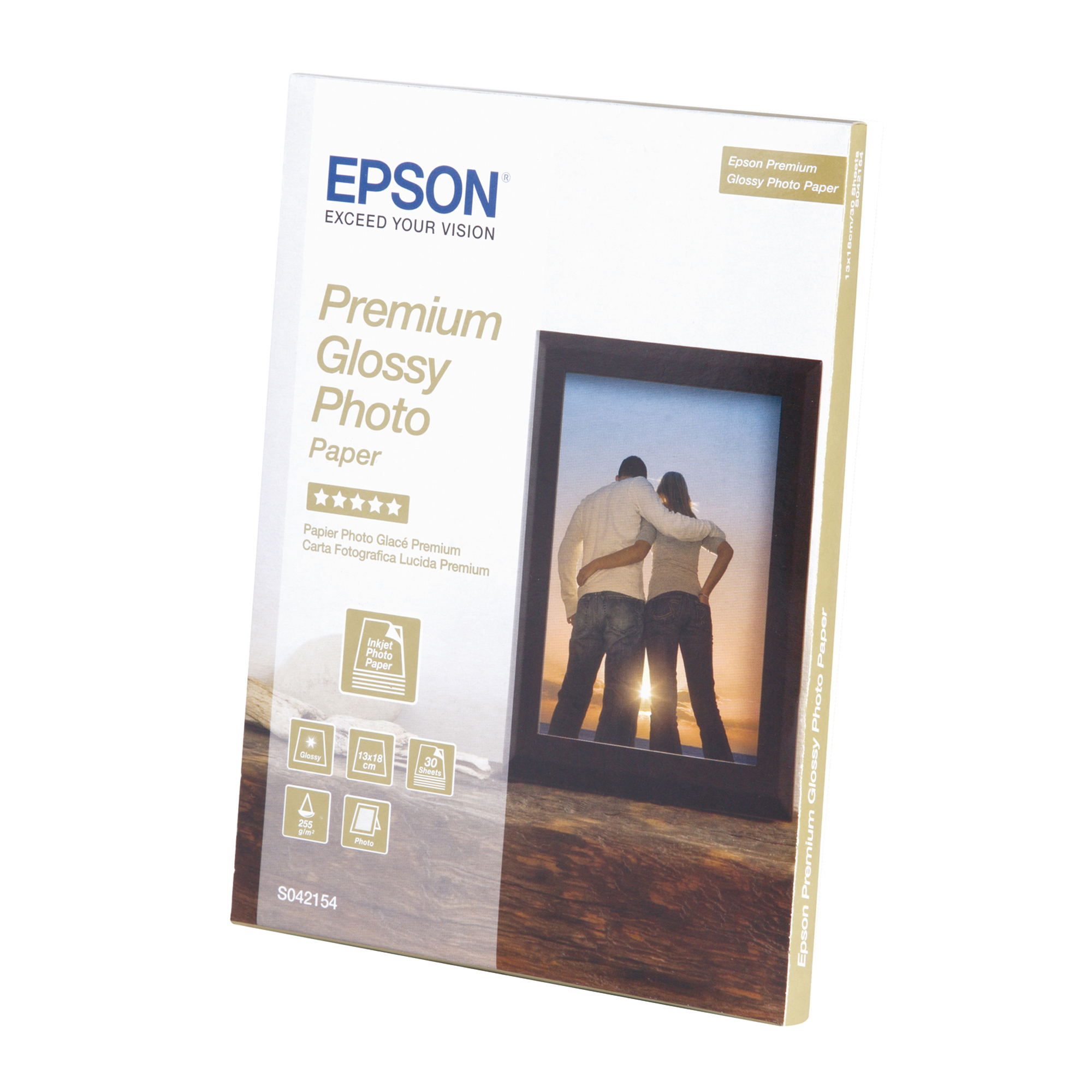 Epson - Premium Glossy Photo Paper - 13x18cm - 30 Fogli - C13S042154