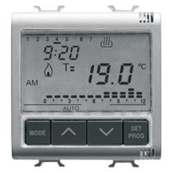 CRONOTERMOSTATO INCASSO 2M 230VAC T di marca Gewiss, dispositivo elettronico per la regolazione della temperatura, incassabile, con funzionalità di controllo avanzato. 8011564268685 | initpc.it