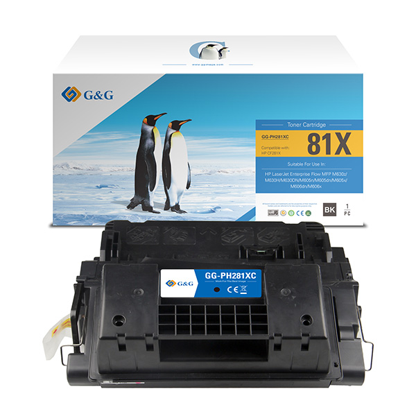 GG - Toner compatibile per Hp LaserJet Enterprise Flow MFp M630z/M630H/M630DN - Nero - 25.000 pag