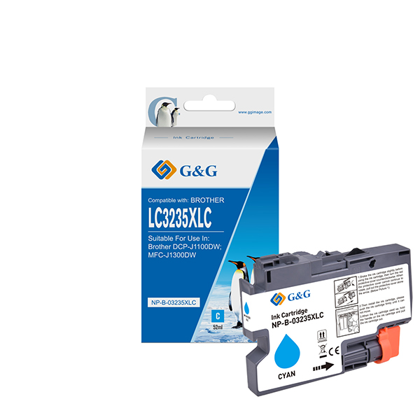 GG - Cartuccia ink Compatibile per Brother DCP-J1100DWMFC-J1300DW - Ciano