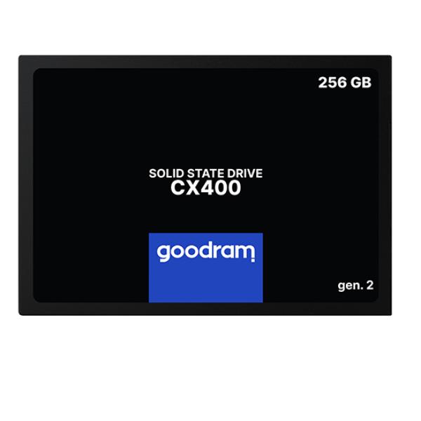 SSD CX400 256GB, generazione 2, tipo III, interfaccia 2,5 pollici da 6,8 mm, prodotto dalla marca Goodram. 5908267923443 | initpc.it