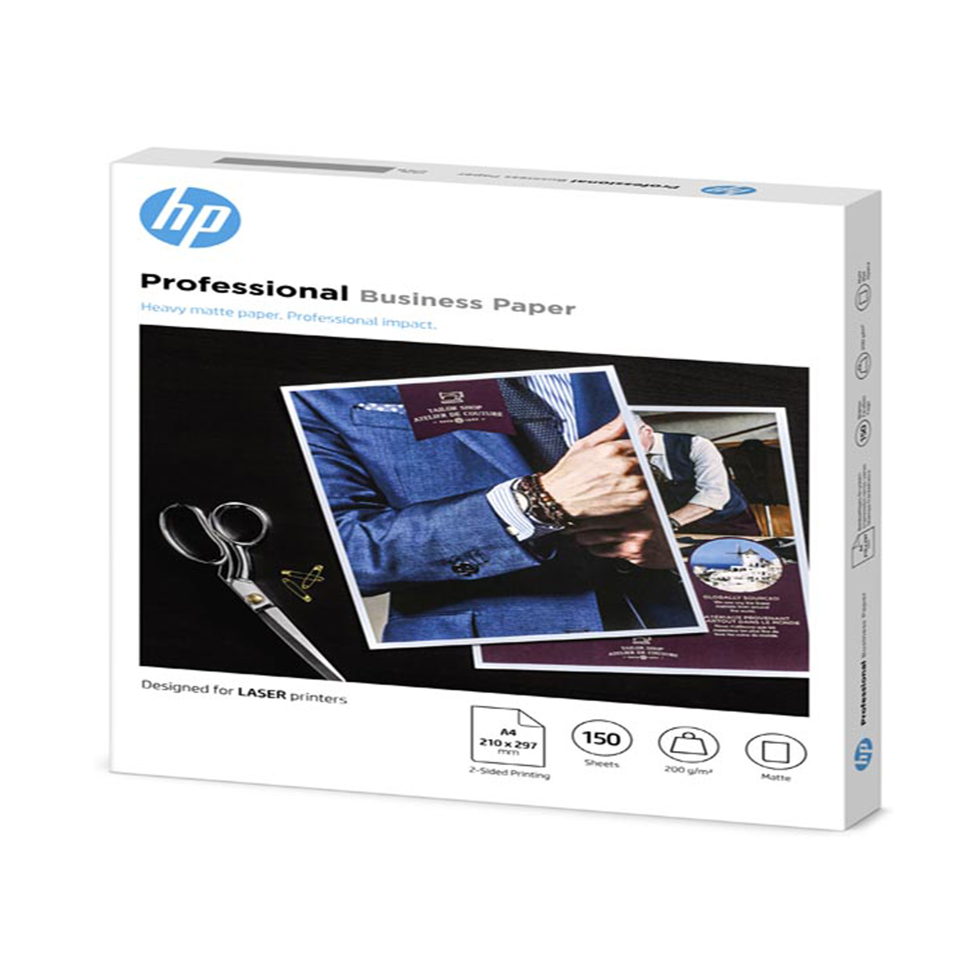 Hp - Confezione da 150 fogli carta fotografica HP opaca professionale A4/210 x 297 mm - 7MV80A