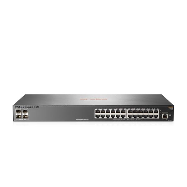 Switch di rete Aruba 2930F, 24 porte Gigabit, 4 SFP, velocità di rete fino a 1 Gbps 0190017006017 | initpc.it