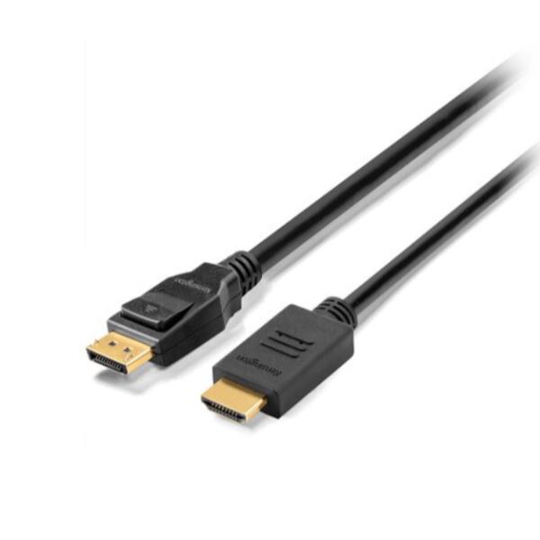 Cavo di connessione DisplayPort 1.2 a HDMI per la trasmissione audio e video da dispositivi compatibili con l'output DisplayPort a schermi o dispositivi che utilizzano l'input HDMI, prodotto da Kensington. 0085896330257 | initpc.it