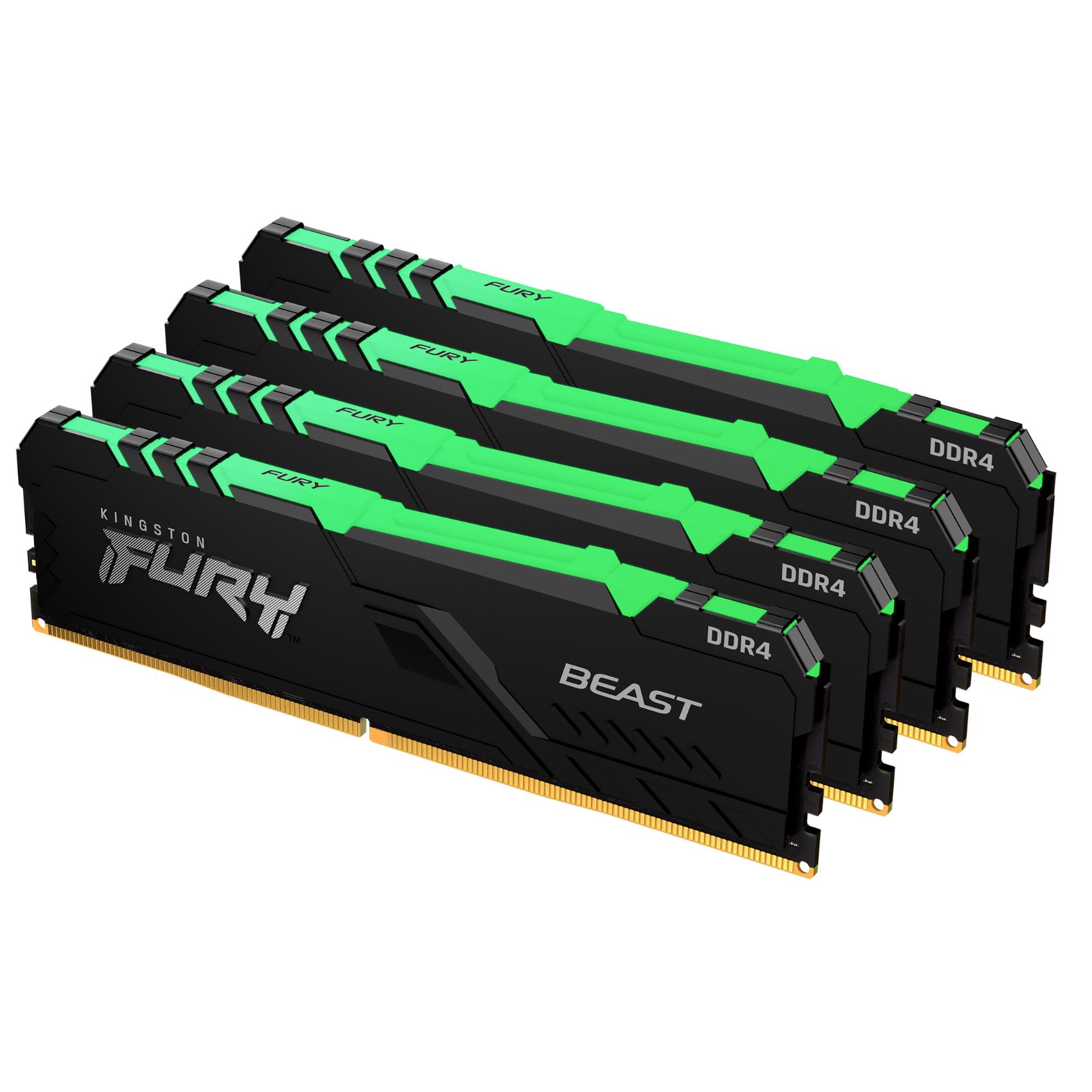 32GB DDR4 DIMM Kit da 4GB x 2, velocità 2666MHz, compatibile con PC e server, marchio Kingston. 0740617319644 | initpc.it