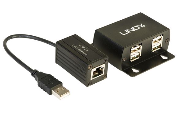 EXTENDER USB 2.0 CAT.5 STP 4 PORTE