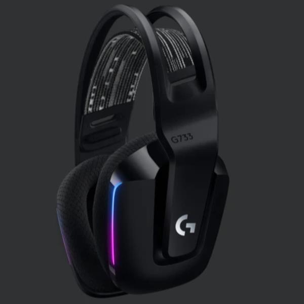Headset wireless Logitech G733 Lightspeed, design aerodinamico e tecnologia senza fili per una gamma di frequenza da 1 MHz a 25 MHz. 5099206088719 | initpc.it