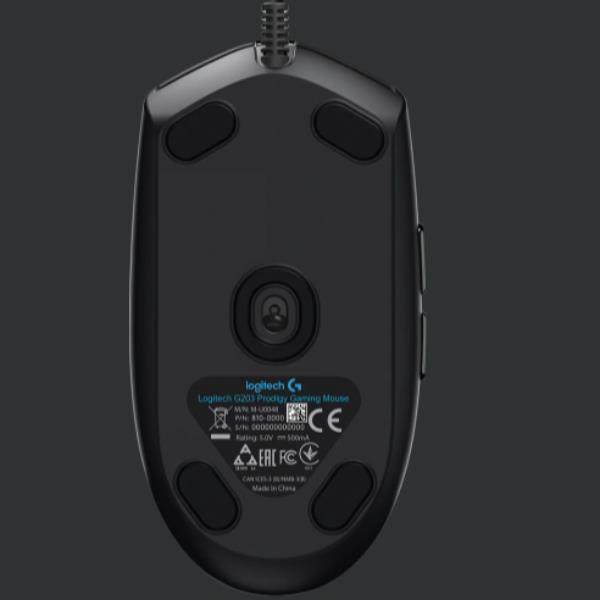 Logitech G203 LightSync Gaming Mouse, design ergonomico per una precisione ottimale, tecnologia LightSync per illuminazione personalizzabile e funzione di trascinamento rapido. 5099206089815 | initpc.it