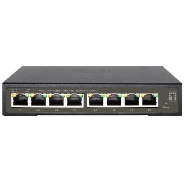 Immagine del dispositivo di sicurezza GES-2108P della marca Level One, probabile scheda di rete per sistemi di sicurezza 4015867229200 | initpc.it