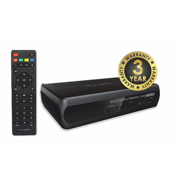 Decoder DVBT-2 HEVC Main 10 in alta definizione, compatibile con sistemi di ricezione TV via etere. 4770013000323 | initpc.it