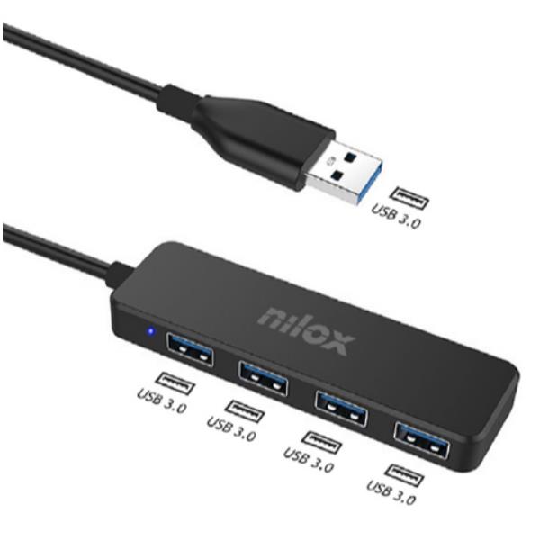 HUB USB 4 porte, compatibilità con USB 3.0, per connettere e gestire dispositivi in sequenza 8054320847458 | initpc.it