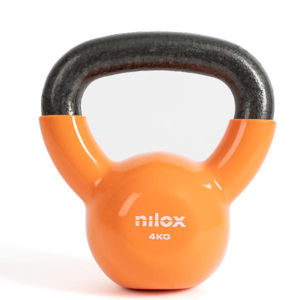 Kettlebell da allenamento in kettlebell 4kg di alta qualità del marchio Nilox per esercizi di forza e resistenza 8054320845836 | initpc.it
