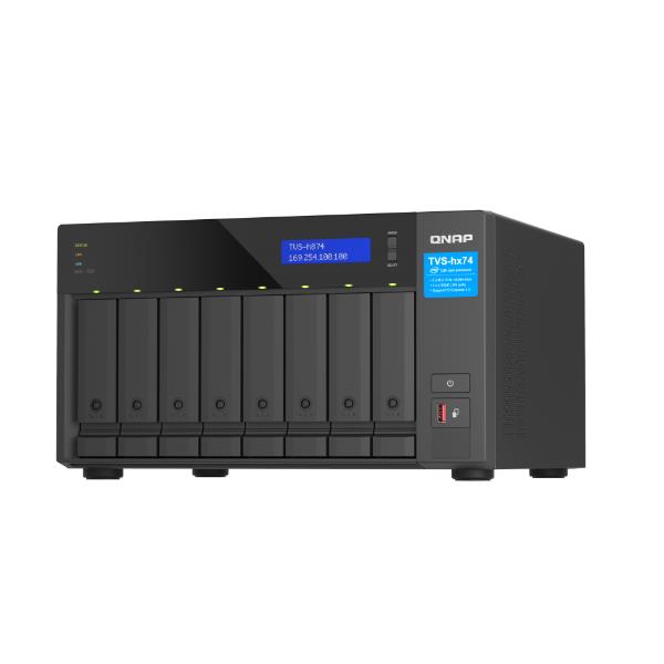 Produttore: QNAP, Modello: Quts Hero, Capacità di Archiviazione: 32 GB, Numero di bbay: 8, Descrizione: Un NAS (Network Attached Storage) professionale con capacità di archiviazione di 32GB e 8 slot per dischi esterni. 4711103082409 | initpc.it