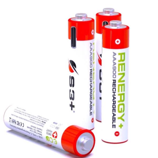 Batteria ricaricabile RENERGY+ AA 900 mWh, 2 pezzi da 1,5V, alta capacità e durata lunga, con design compatto e leggero per applicazioni domestiche o professionali. 7649993887415 | initpc.it