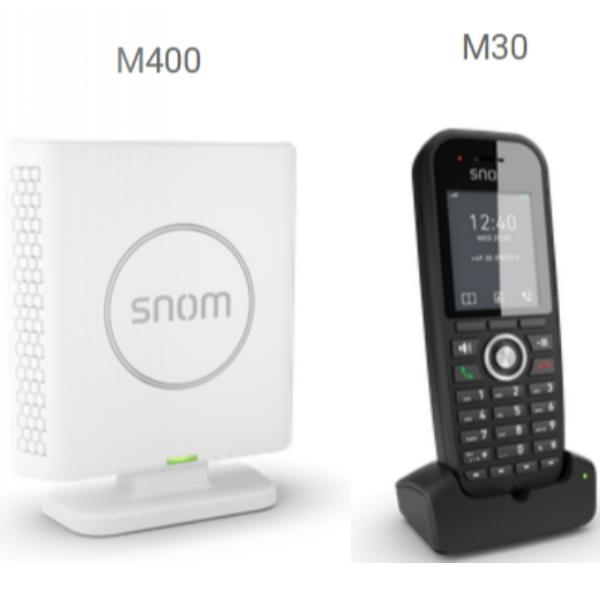 Snom M430 DECT Bundle Double-Cell, telefono IP professionale con doppia cella, sistema di comunicazione in rete per ufficio o ambiente lavorativo 4260059583756 | initpc.it