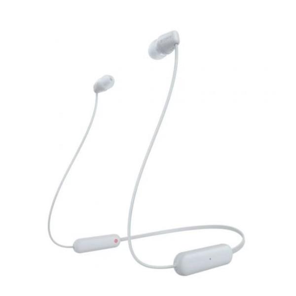 Cuffie in-ear Bluetooth bianche del marchio Sony, compatibili con dispositivi Android e iOS, possibilità di ascolto musicale senza fili e controllo delle chiamate ricevute. 4548736133891 | initpc.it