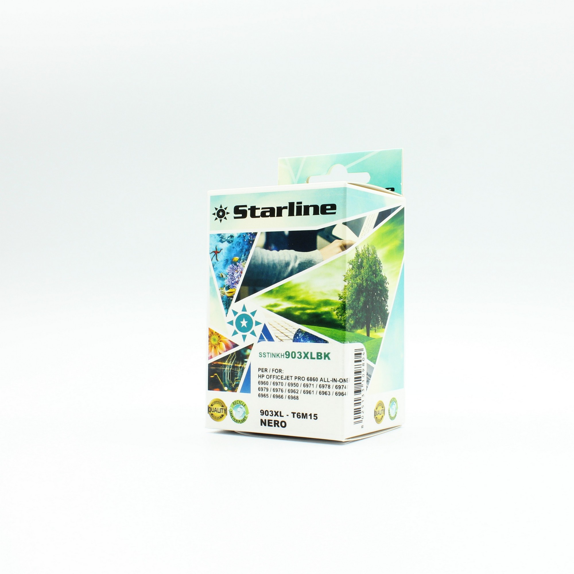 Starline - Cartuccia - ink Nero per print c/Hp 903xl - T6M15AE