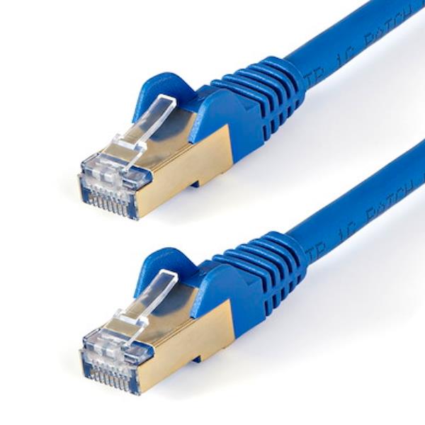ALT: Cavo di rete Ethernet RJ45 Cat 6A da 1 metro, compatibile con standard IEEE 802.3ab, per connessioni flesibili e sicure tra dispositivi LAN. 0065030884624 | initpc.it