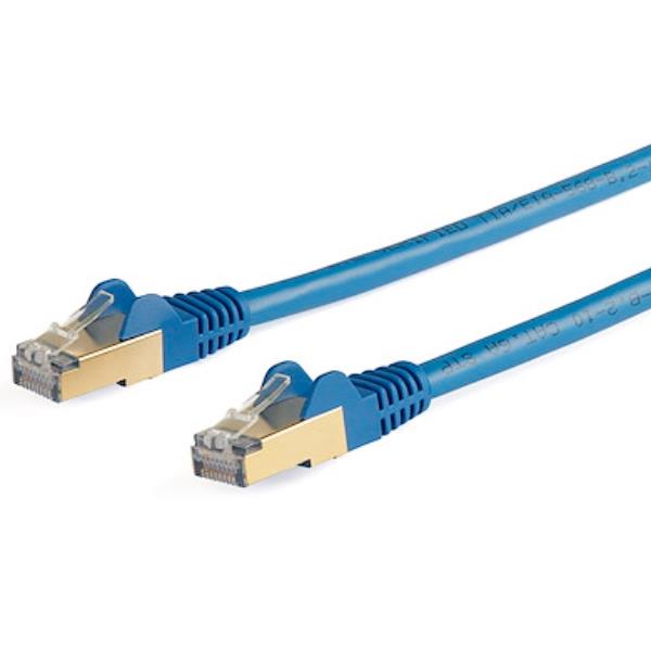 Cavo di rete Ethernet RJ45 CAT 6A in materiale metallico e cavi di rame, compatibile con dispositivi di rete moderni per una connessione stabile e veloce. 0065030881555 | initpc.it