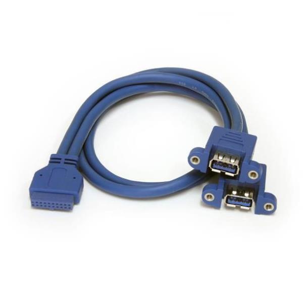 CAVO PANNELLO USB 3.0 A 2 PORTE F/F