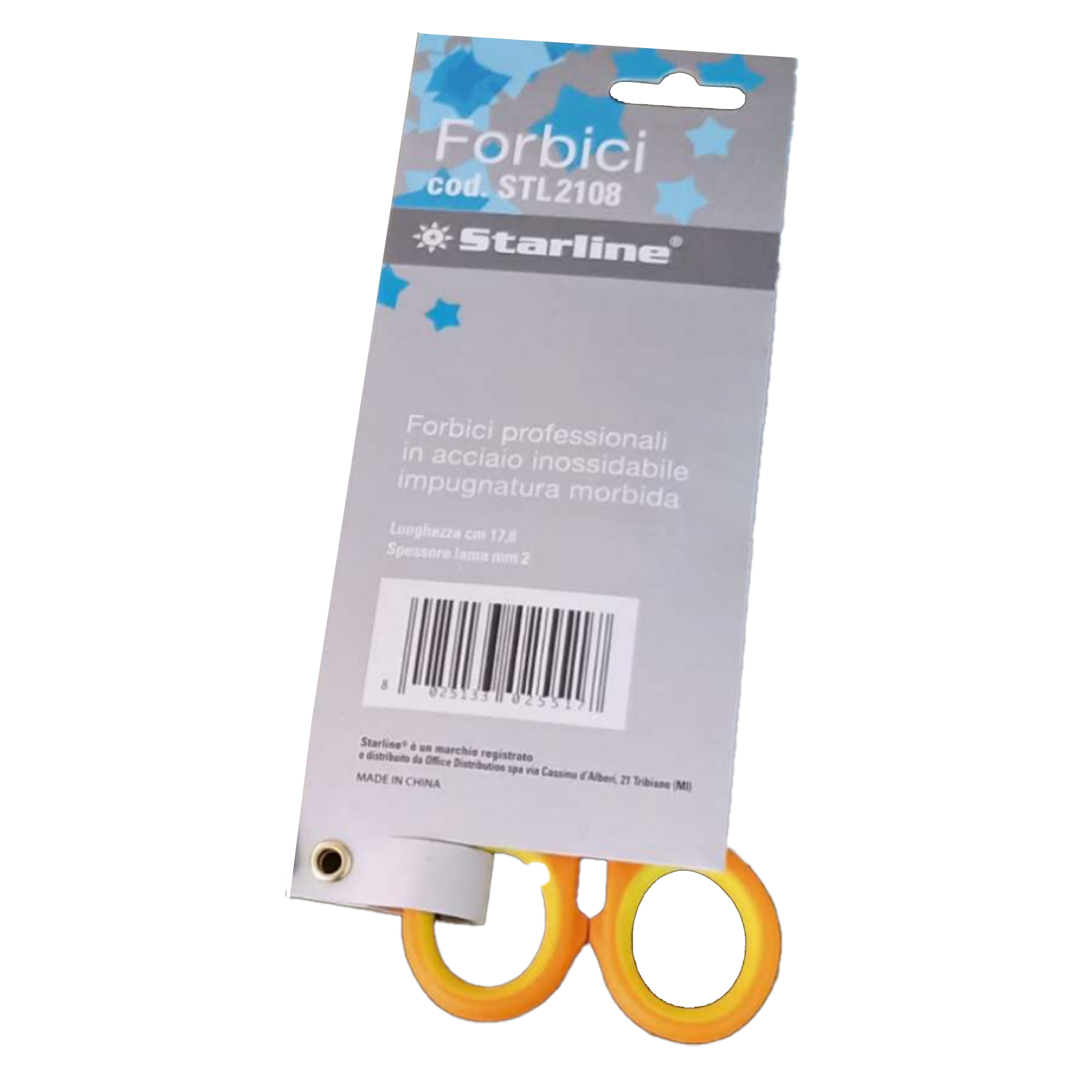 Forbici professionali starline con lama in acciaio da 17,8 cm. 8025133025524